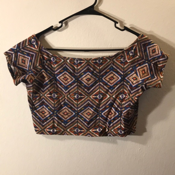 Aztec Crop Top - Picture 2 of 2